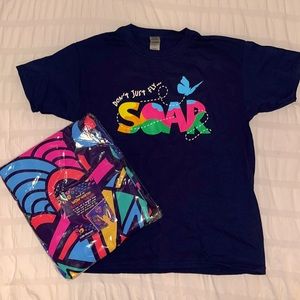 Girl Scout tee and tapestry